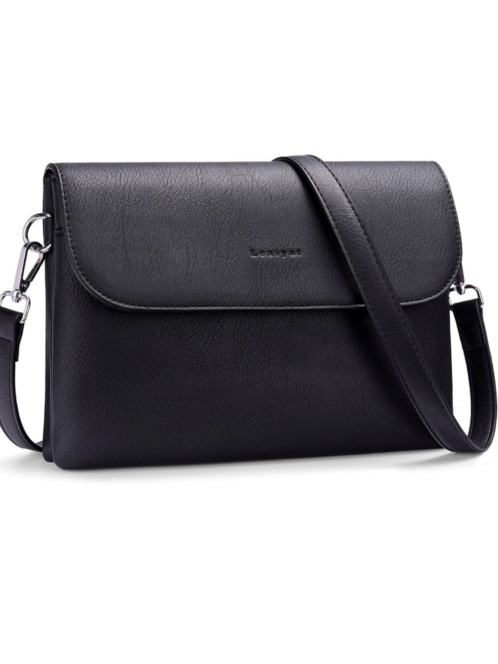 Lexiyat crossbody purse Vegan leather black new